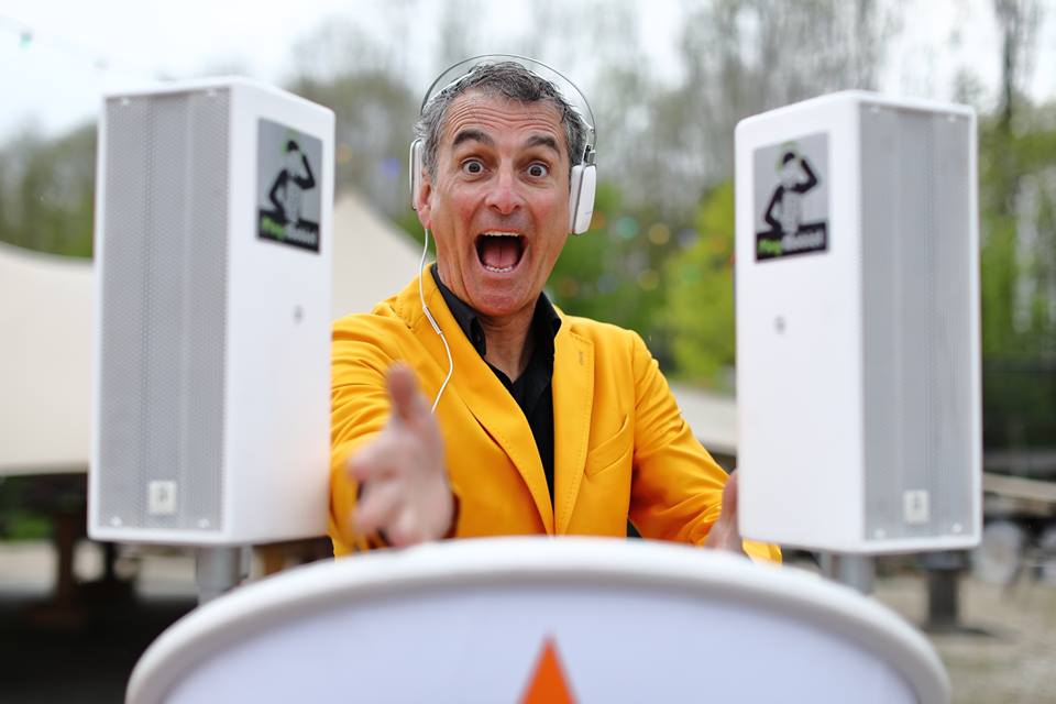Playmobiel DJ op een evenement